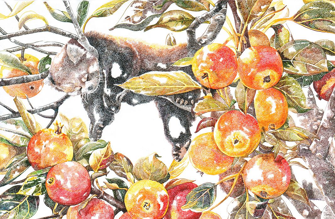 赵娜-《和谐》Harmonious-150x80cm-布面丙烯-2015（图ZMzIwNjIzMjA=） - 绘画 - 站酷设计师赵娜Artist原创素材 - 站酷ZCOOL