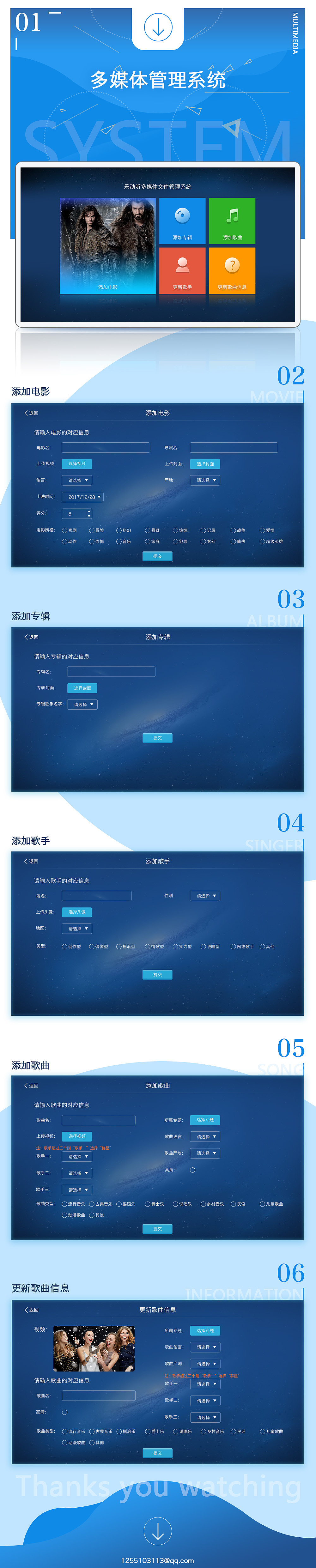 多媒体后台管理系统