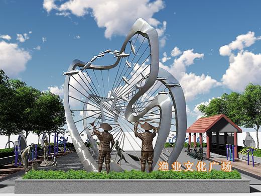 乡村文化民俗文化广场公园景观渔村渔业景观