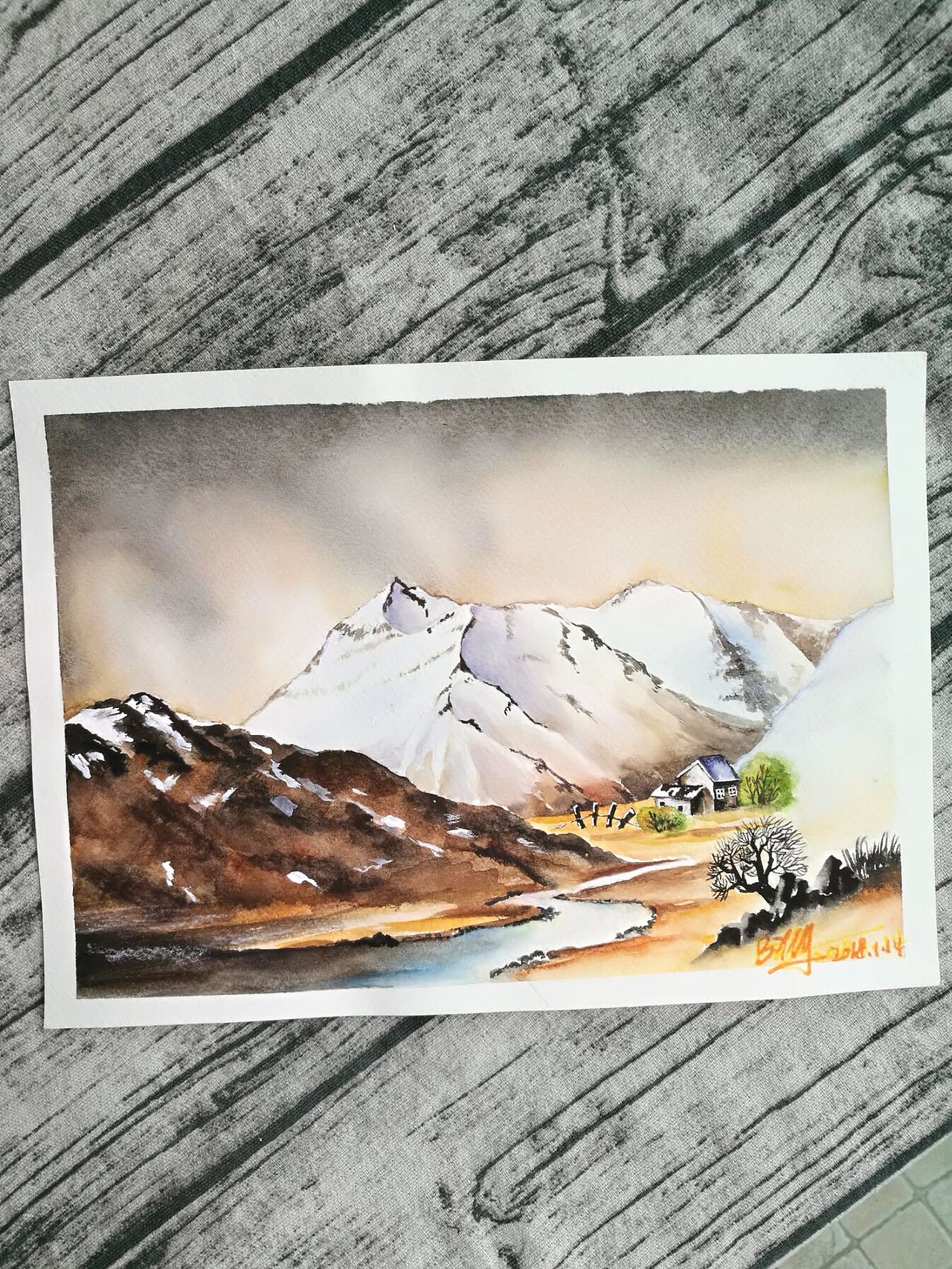 雪景三部曲（图ZMTAzNzU2MDE2） - 绘画 - 站酷设计师贝丽原创素材 - 站酷ZCOOL