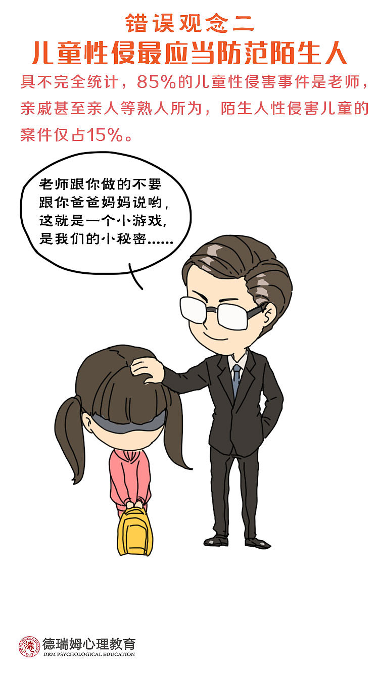 关于儿童性侵,我们究竟还有多少误解?(图ZMTExMTcxOTMy) - 单幅漫画 - 站酷设计师德瑞姆心理学院原创素材 - 站酷ZCOOL
