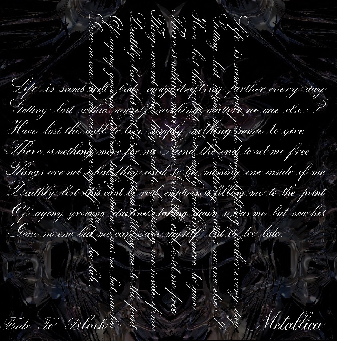 Metallica歌词练习