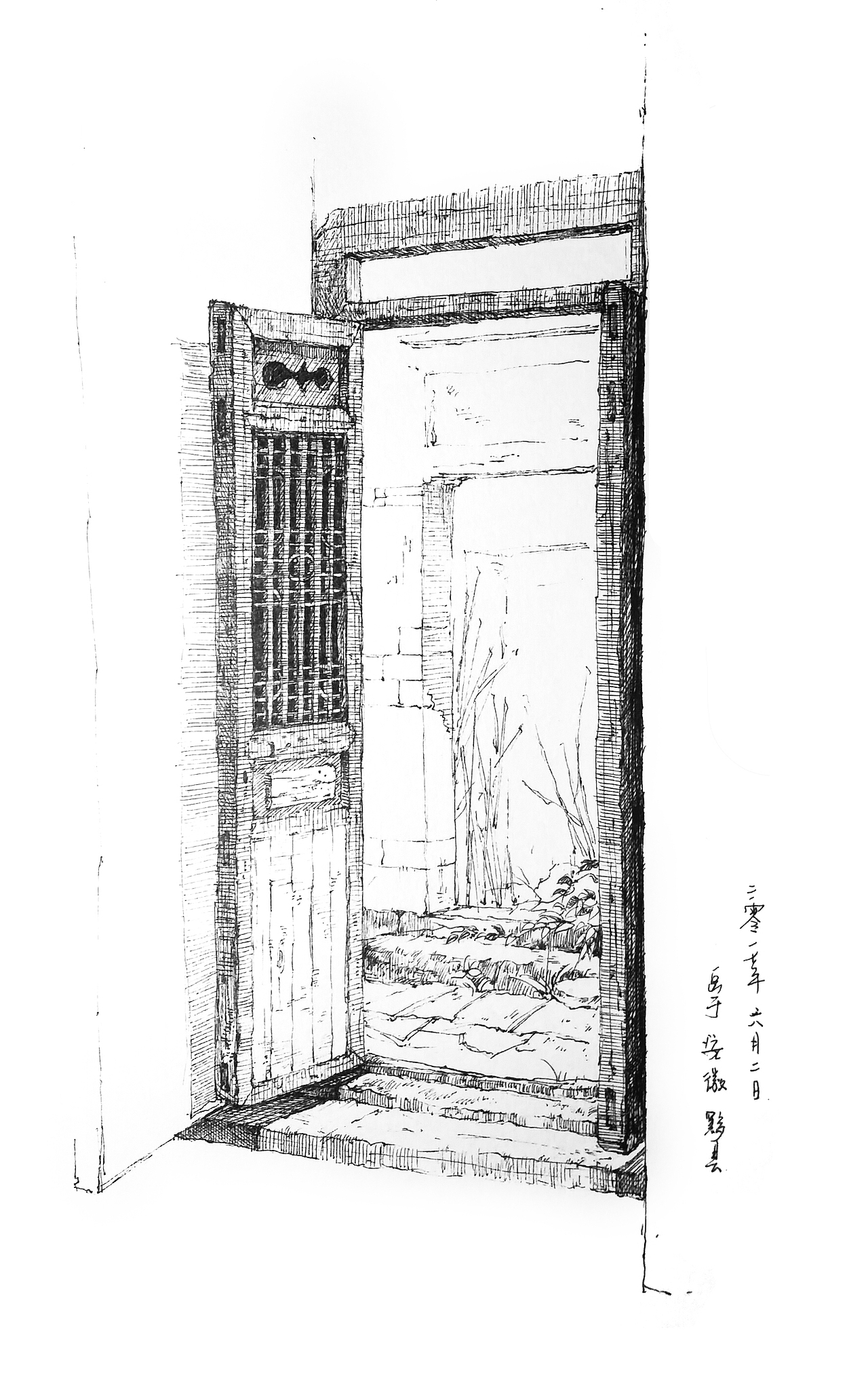 速写素描 - 安徽黟县+江西瑶里(写生 极细中性笔篇)