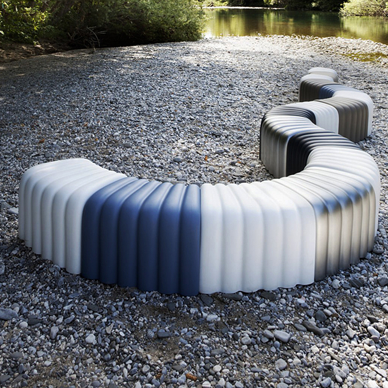 玻璃钢河蛇座椅