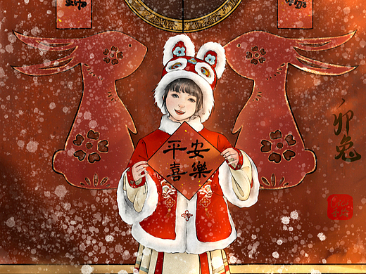拜年啦～春节习俗之贴春联,写福字