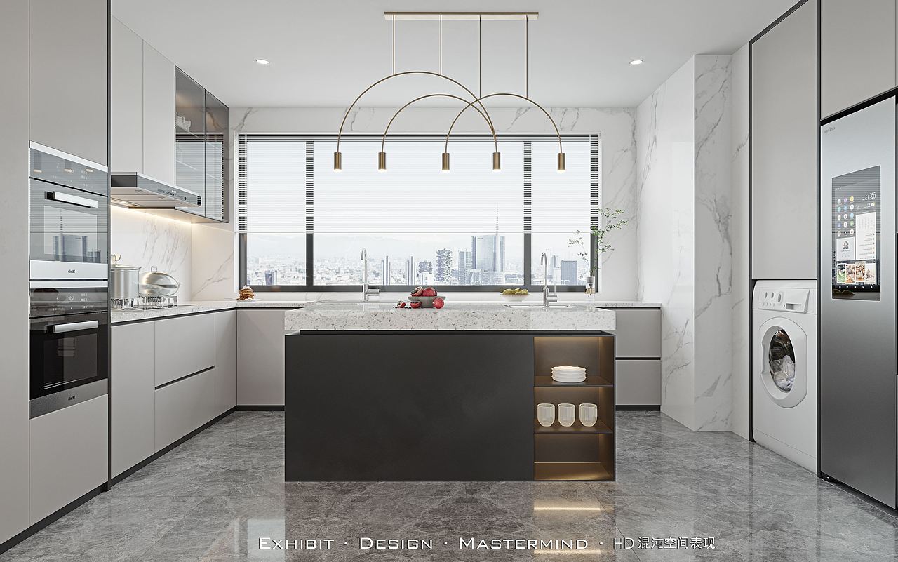 收集时光_ ▎现代轻奢客餐厅 混沌空间原创