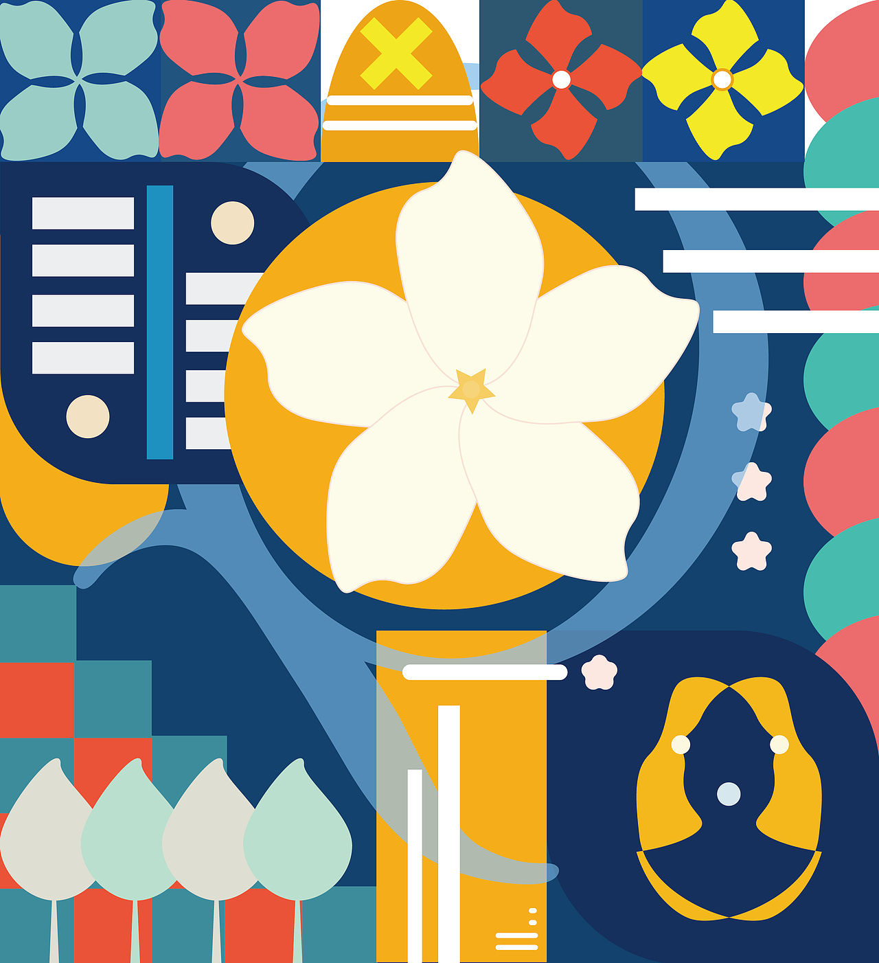 二十四节气——花卉（图ZMjkwMzIwMTgw） - 图案 - 站酷设计师子青浦原创素材 - 站酷ZCOOL