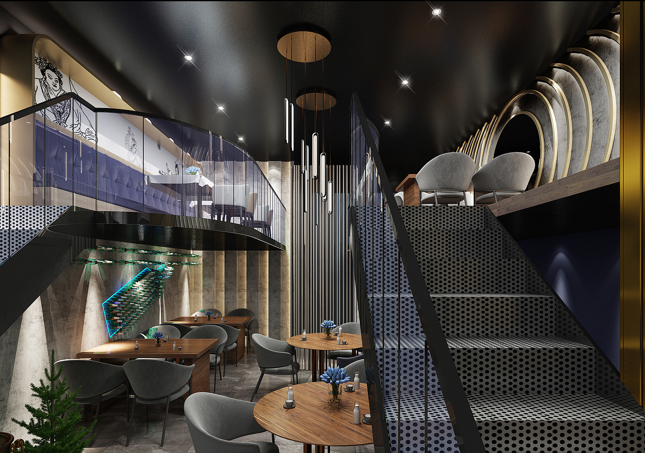 甘肃兰州火锅店设计（图ZMjY3MzE5ODUy） - 酒店餐饮设计 - 站酷设计师甘肃筑梦空间设计原创素材 - 站酷ZCOOL