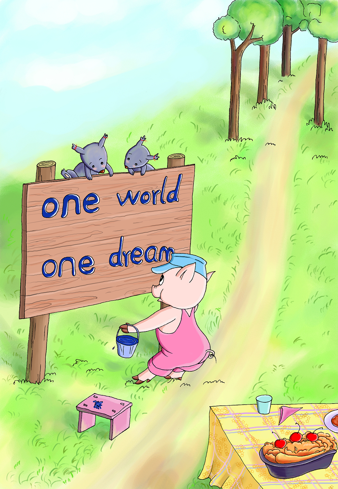 one world one dream（图ZMzk2MjM2ODA=） - 创作习作 - 站酷设计师羽之翼原创素材 - 站酷ZCOOL