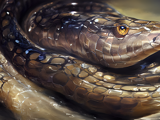 #AI创作实验室#水蛇（个人主页-ZNjI2NjQ5MjQ=） - AI作品 - 站酷设计师一只瓢虫原创素材 - 站酷ZCOOL