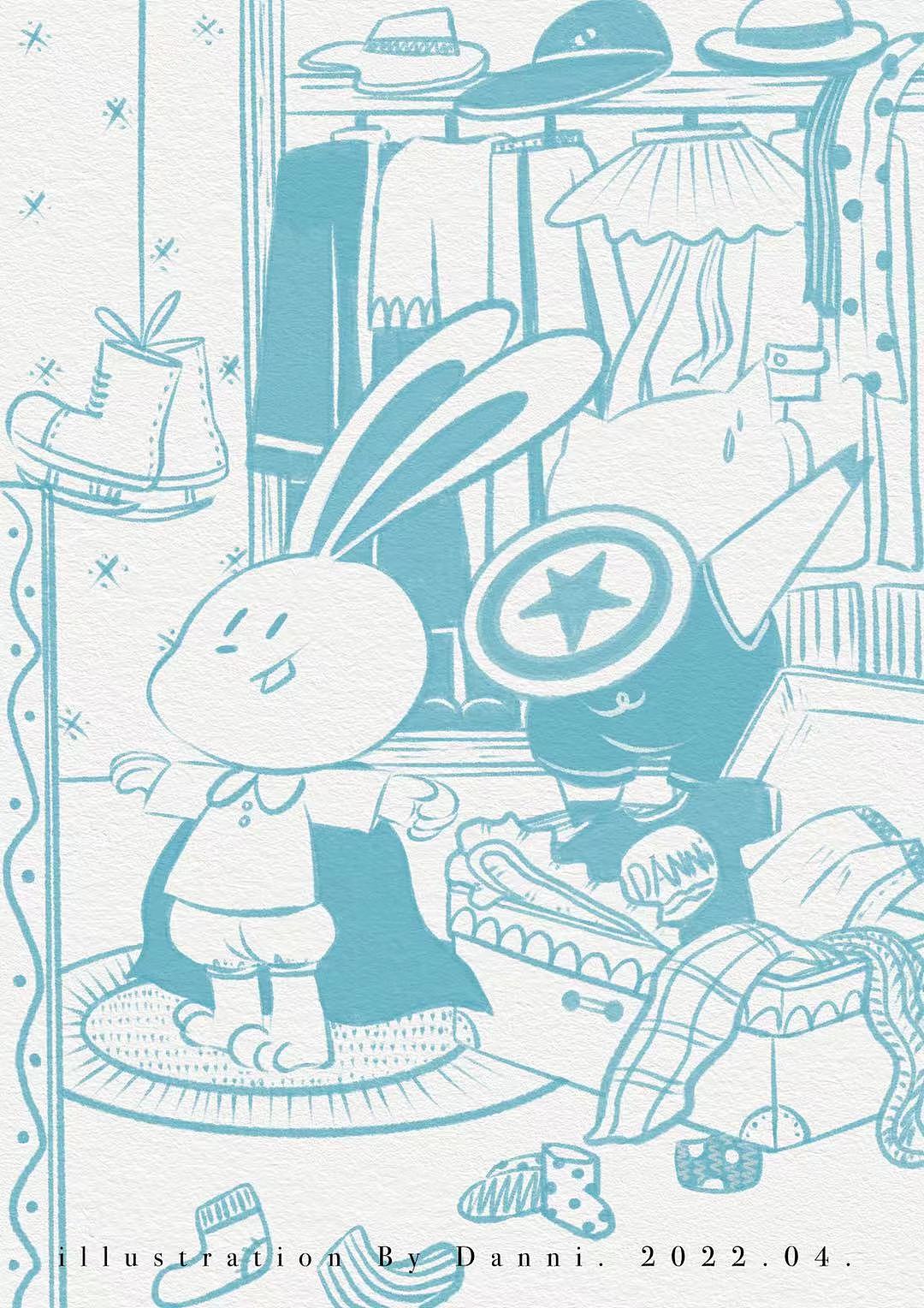 心機(jī)兔和直白豬（圖ZMzAzMzc1MDU2） - 兒童插畫(huà) - 站酷設(shè)計(jì)師蛋泥_Danni原創(chuàng)素材 - 站酷ZCOOL