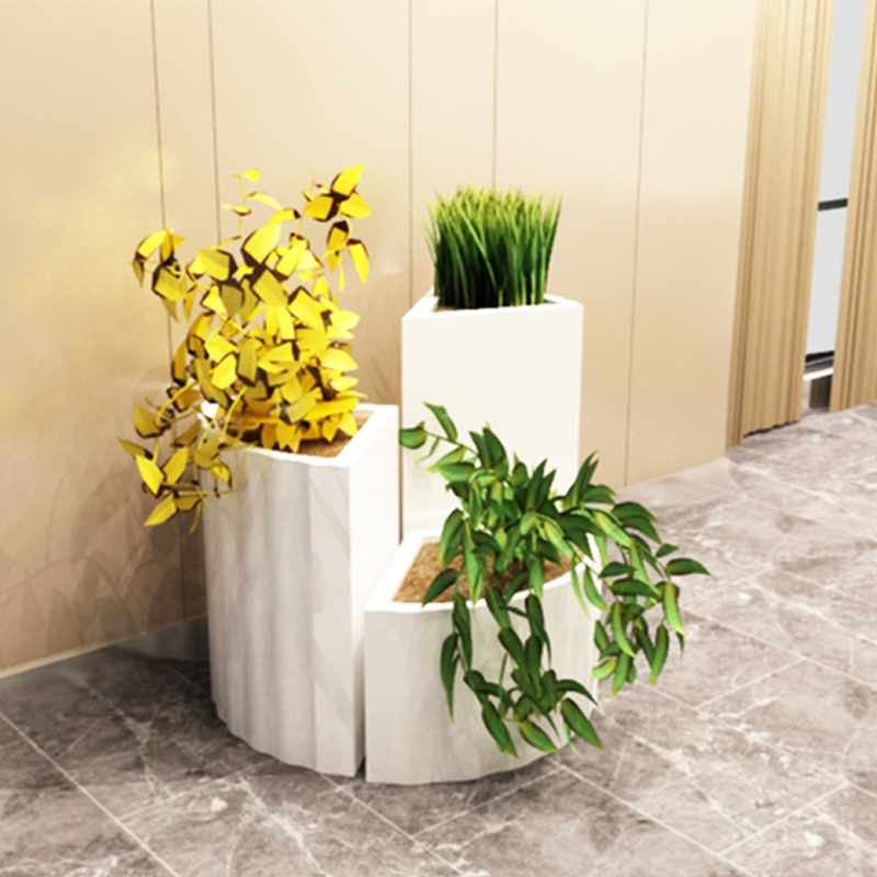 玻璃钢扇形花盆