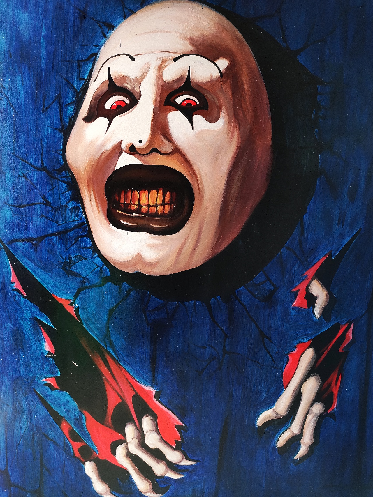 鬼屋入口的艺术一刻