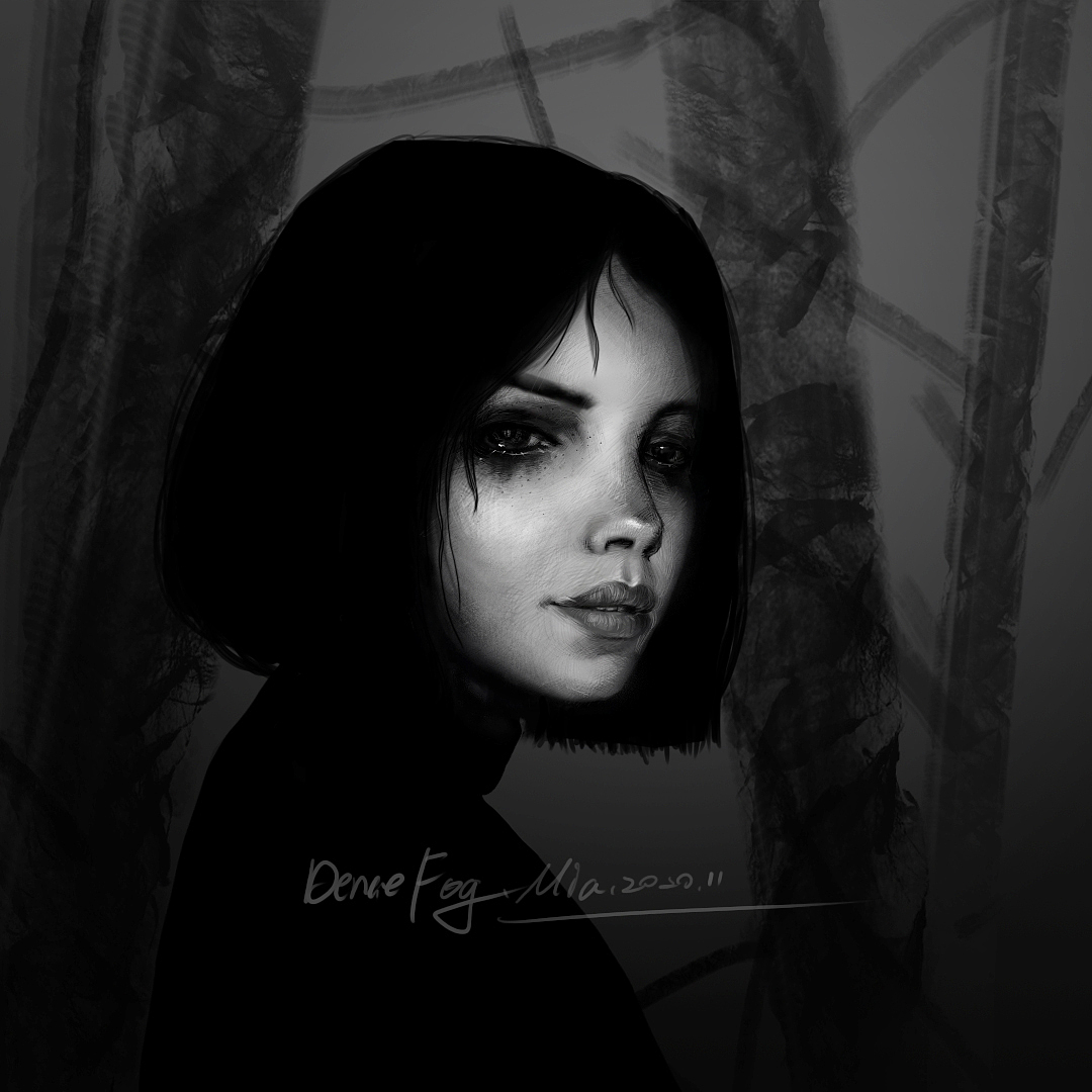 人像练习（图ZMjM5NzkyNjg0） - 艺术插画 - 站酷设计师_MIA20原创素材 - 站酷ZCOOL