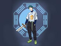 新國潮游戲概念創(chuàng)作角色設(shè)計(jì)-秦申