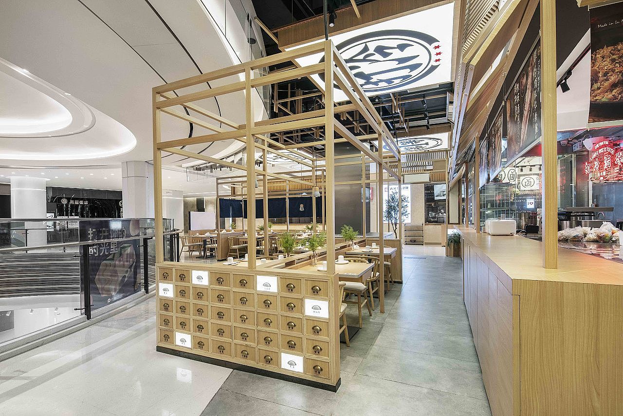郑州狮头牌卤味研究所装修设计公司案例（图ZMjQ5ODAwMTc2） - 酒店餐饮设计 - 站酷设计师金博大建筑装饰原创素材 - 站酷ZCOOL