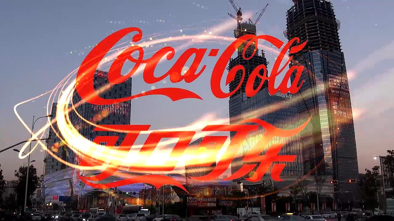 可口可乐万达广场led墙体视频