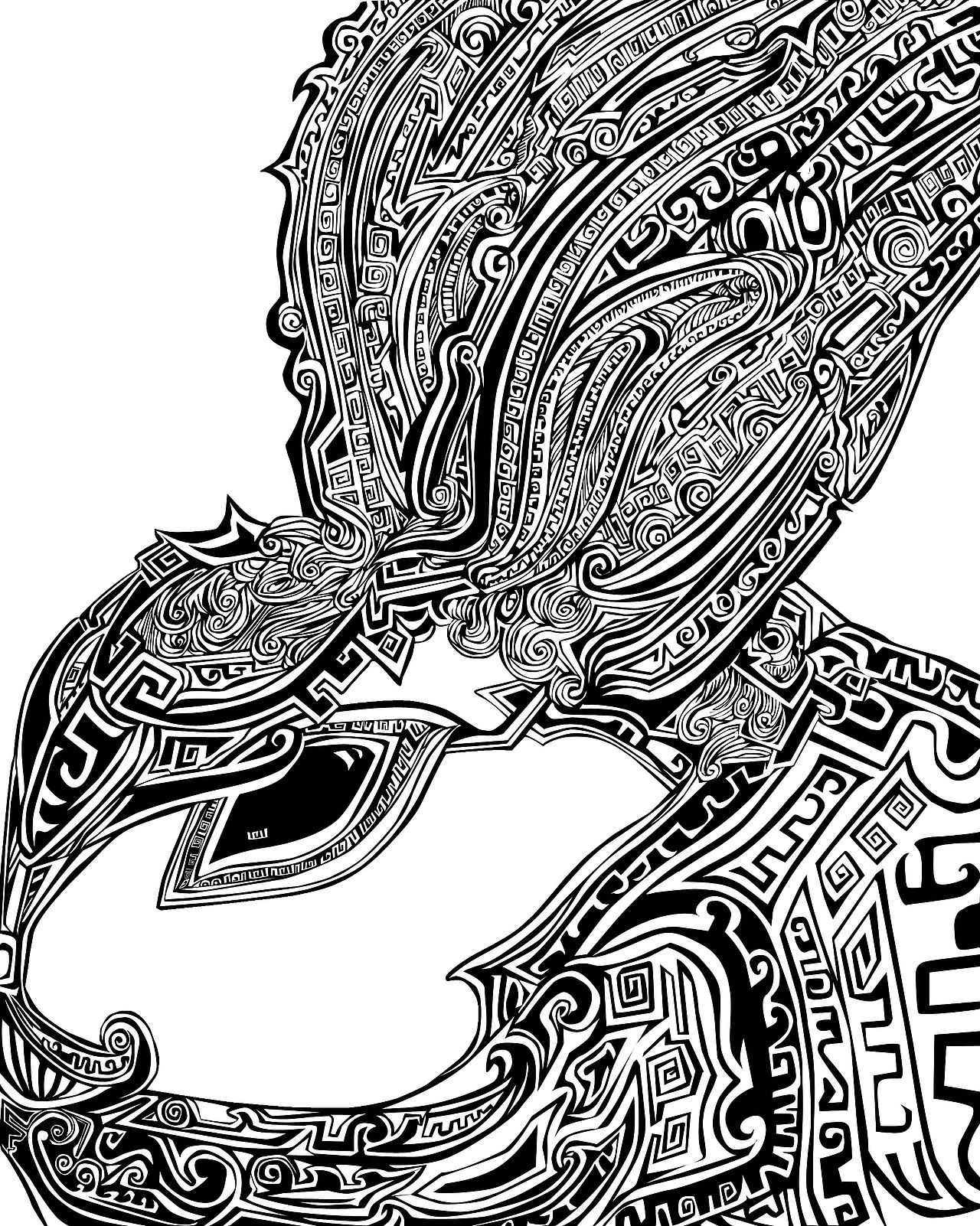 鼎元素动物插画