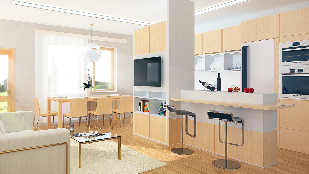 c4d octane室内渲染打光练习（图ZMjIzOTEzODgw） - 场景 - 站酷设计师班长Captain原创素材 - 站酷ZCOOL