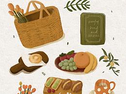 插畫｜美食小集合