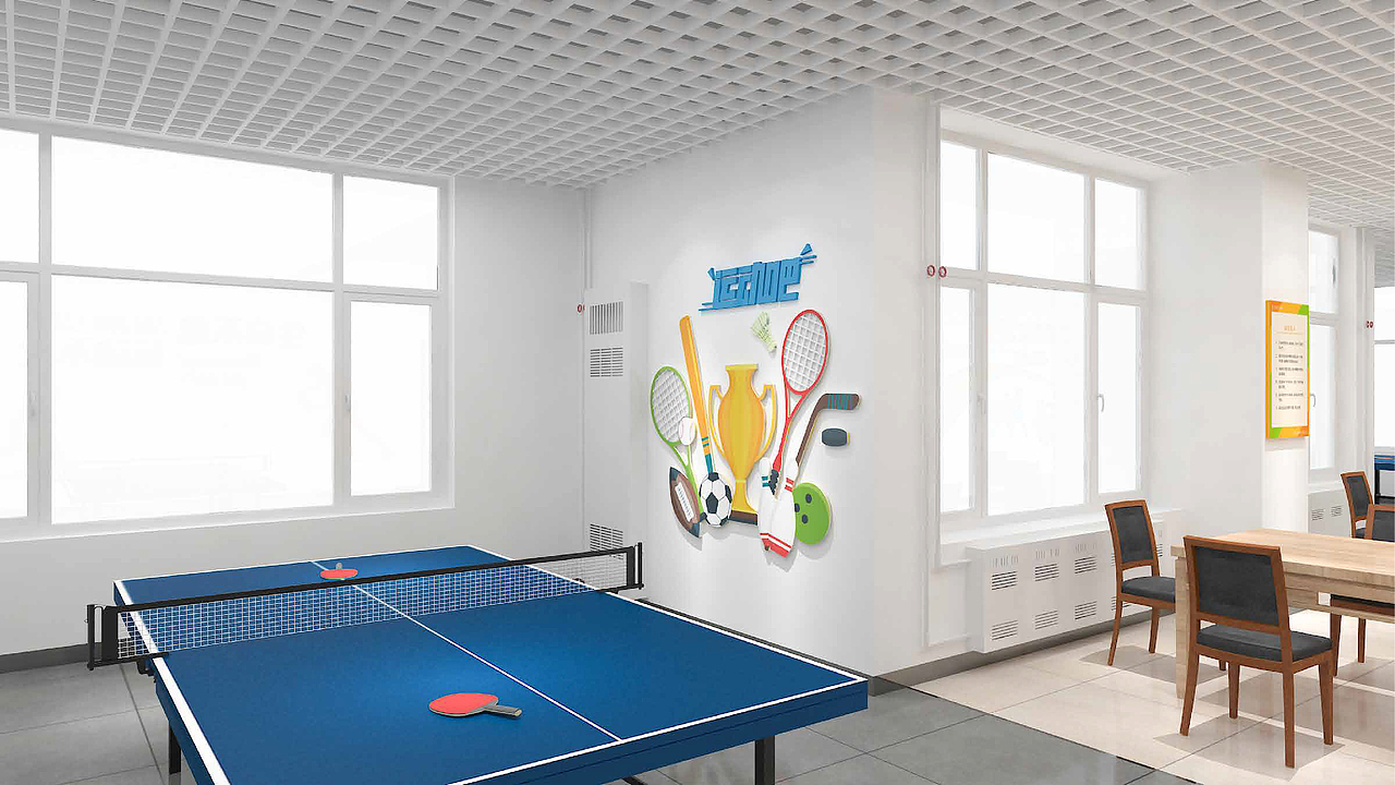 社区活动室文化装饰墙设计方案