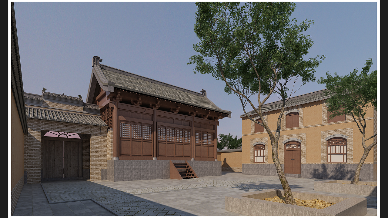 红色记忆小镇建筑群（图ZMjc5ODQyODMy） - 建筑设计 - 站酷设计师圆梦ANRAN设计原创素材 - 站酷ZCOOL