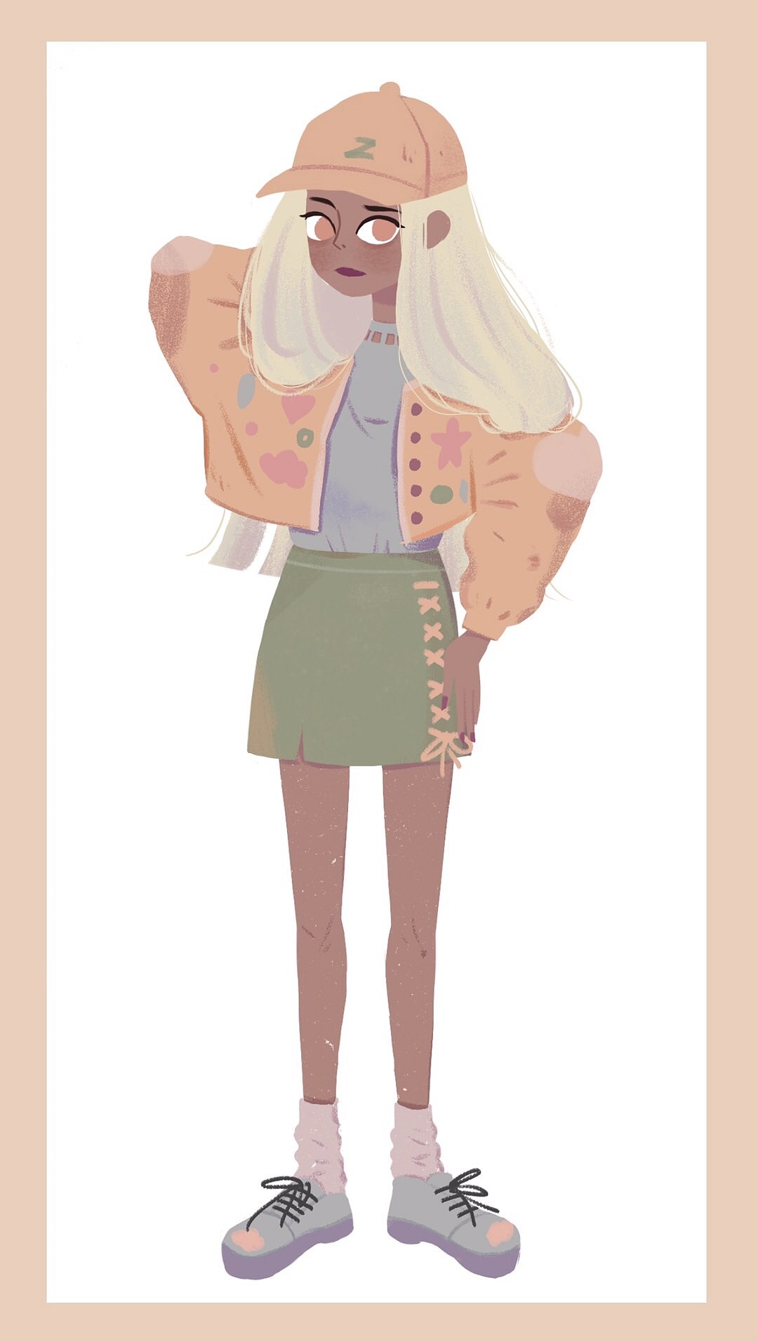 少女风格插画练习