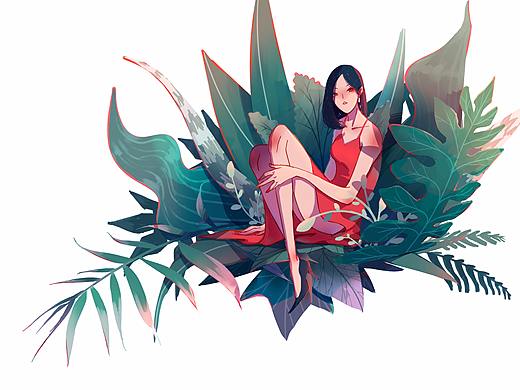 蕨类女孩