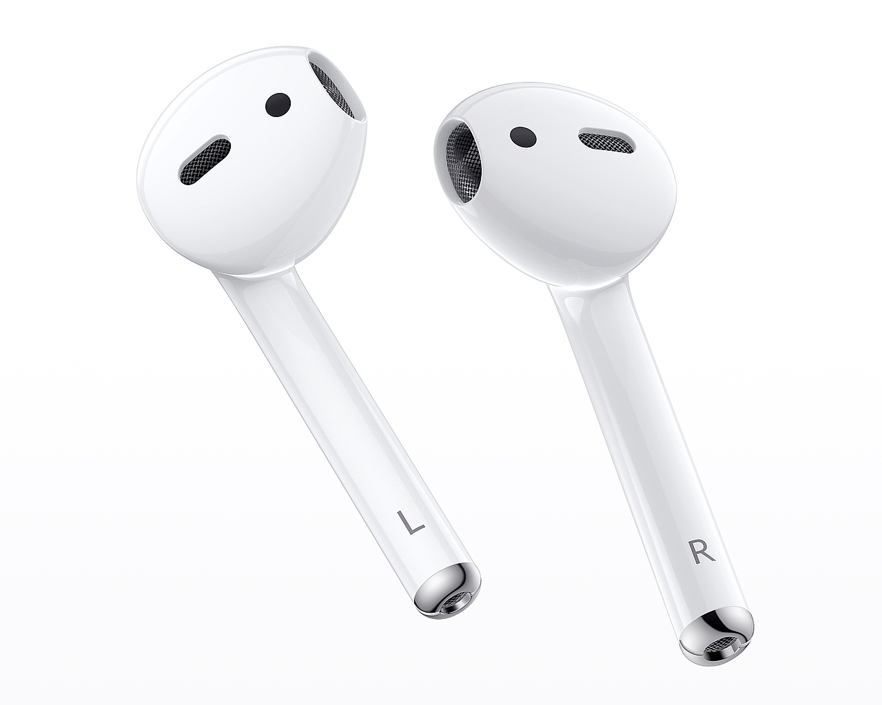 airpods苹果蓝牙耳机建模渲染 白色产品
