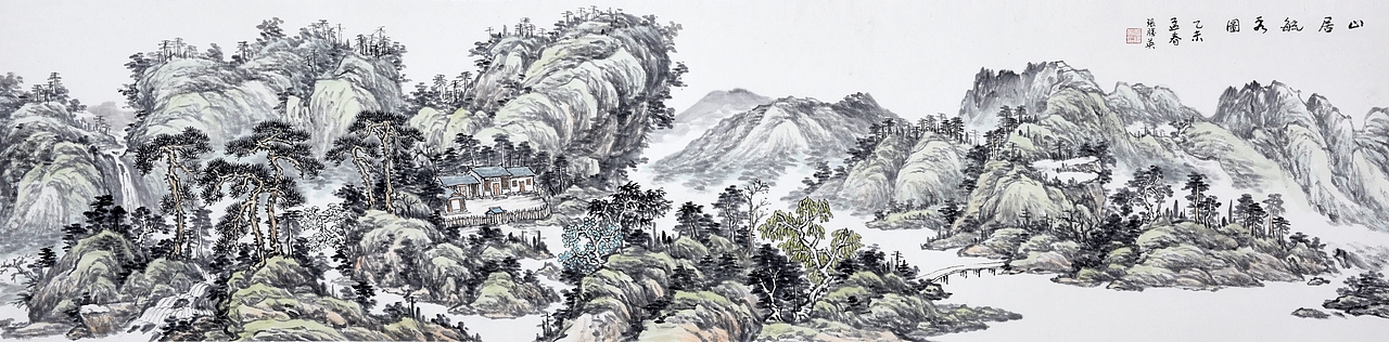 老师张胜英山水画（图ZMTM4MzY1MjA4） - 绘画 - 站酷设计师阻尼原创素材 - 站酷ZCOOL