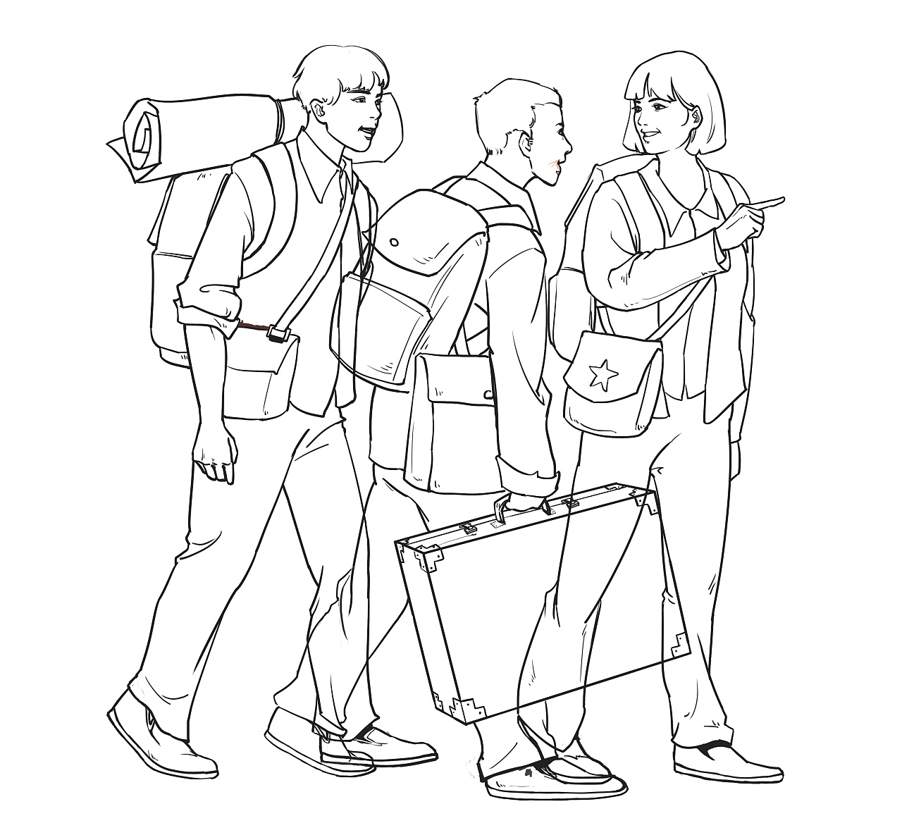 新叶昆曲插画&80年代知情人物形象