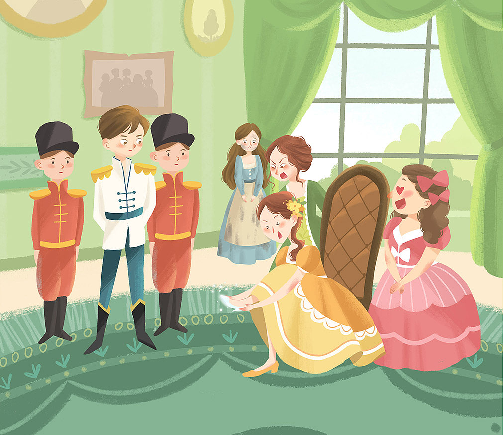 灰姑娘（图ZMjYyNjg2NjY4） - 儿童插画 - 站酷设计师南枝枝Nnn原创素材 - 站酷ZCOOL