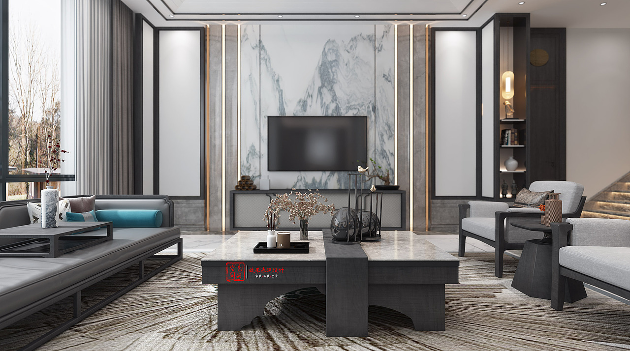 色彩空间效果表现设计—新中式