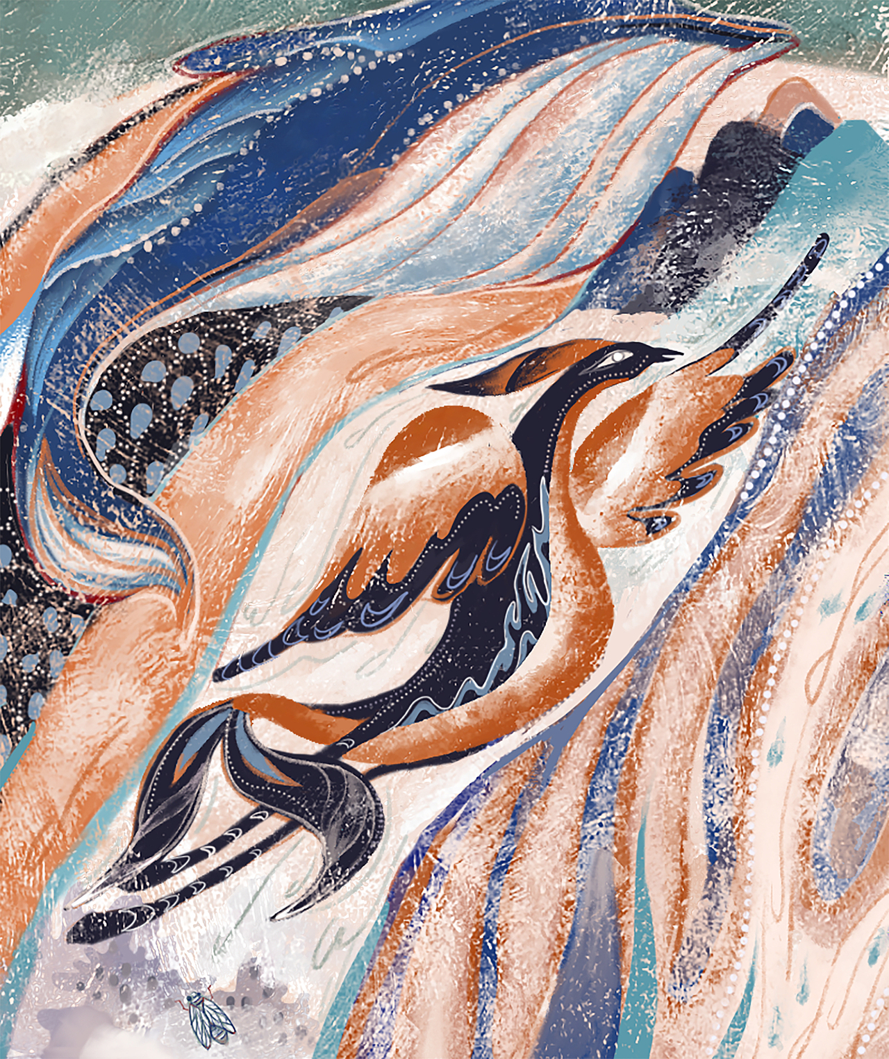 《庄子·逍遥游 》x 敦煌壁画（图ZMjE0MDQ4Mzky） - 创作习作 - 站酷设计师聚丙烯缓释胶囊原创素材 - 站酷ZCOOL