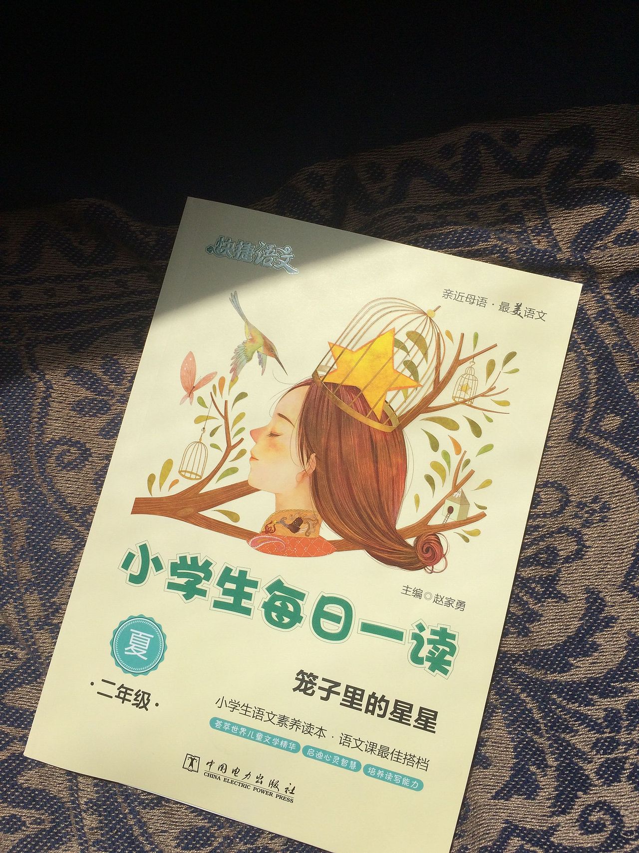 中国电力出版社 《小学生每日一读》封面（图ZNzY5NzU3MzI=） - 儿童插画 - 站酷设计师月光下的懒猫一溪原创素材 - 站酷ZCOOL