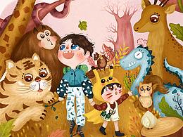 大哥帶著小弟去玩耍