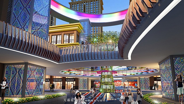 广西城市综合体设计效果图:领秀城•百族汇效果图