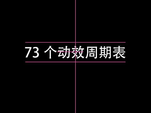 AE73个动效周期表