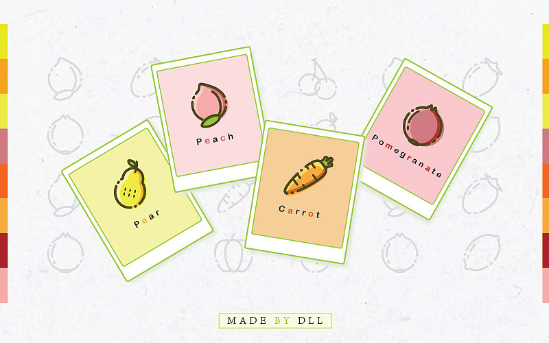 小图标练习 水果蔬菜集