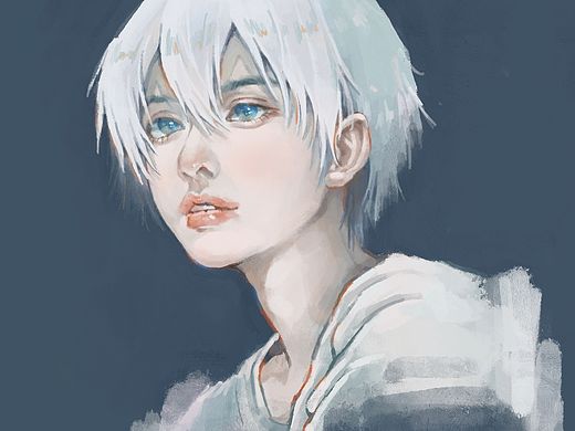 一个斗鸡眼帅哥