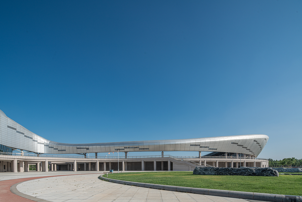 阜城县奥林匹克体育中心（图ZMjE4MTM5NjY0） - 环境/建筑摄影 - 站酷设计师景雄建筑摄影原创素材 - 站酷ZCOOL