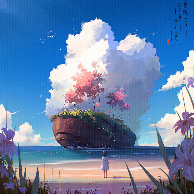 治愈系插画|云朵