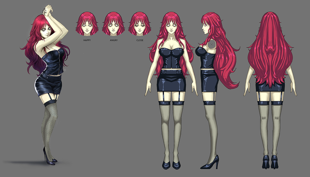 某厂大ip的三视图绘制工作,为三维建模提供确切目标.