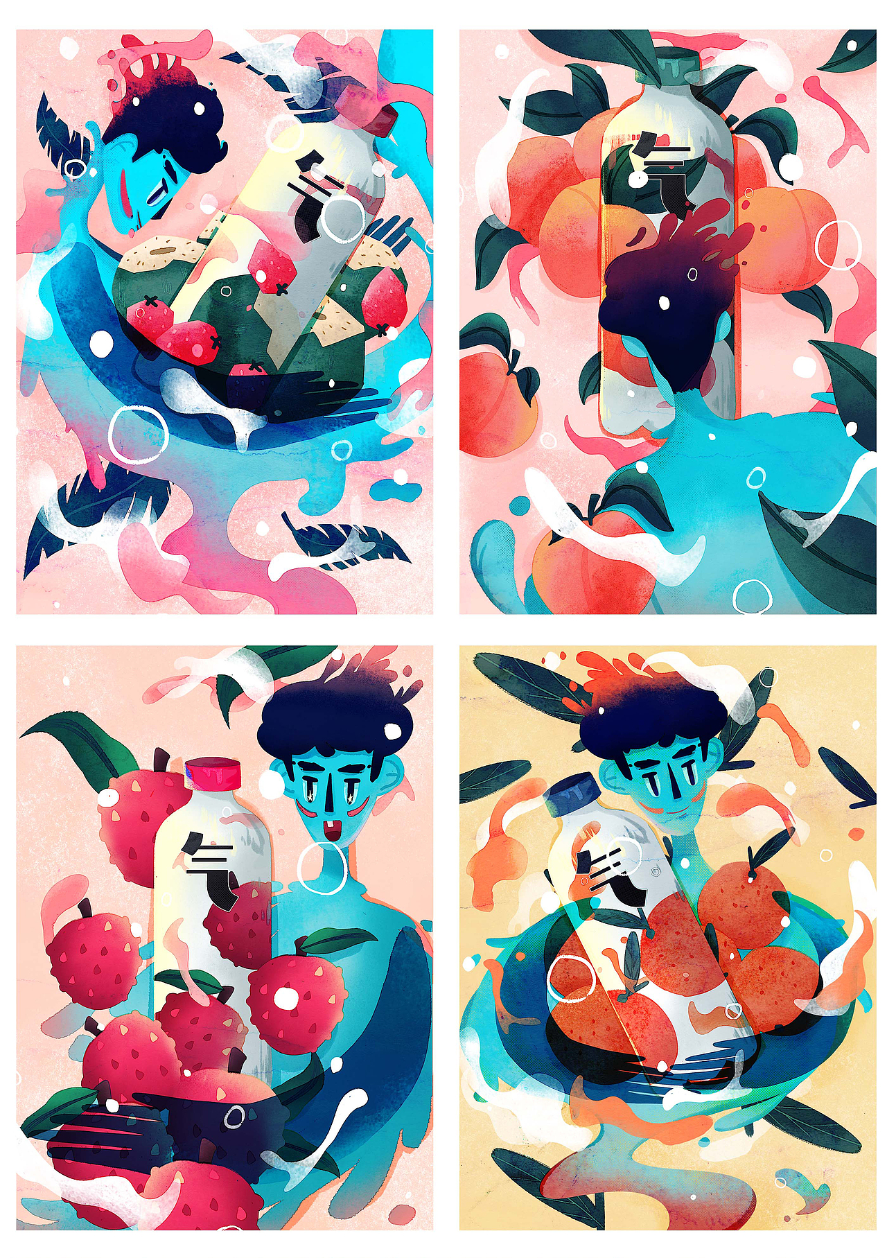 2021插画总结（图ZMjgyOTAwMDA4） - 商业插画 - 站酷设计师拾未水原创素材 - 站酷ZCOOL
