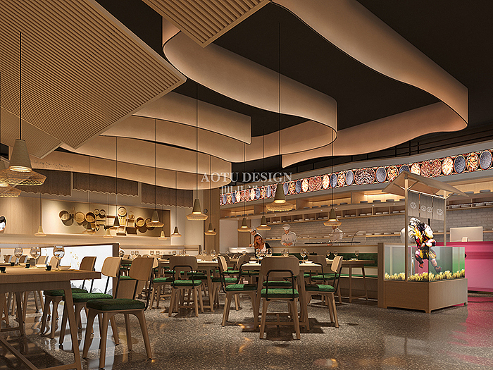 米仙快餐连锁店设计-专业餐厅设计公司