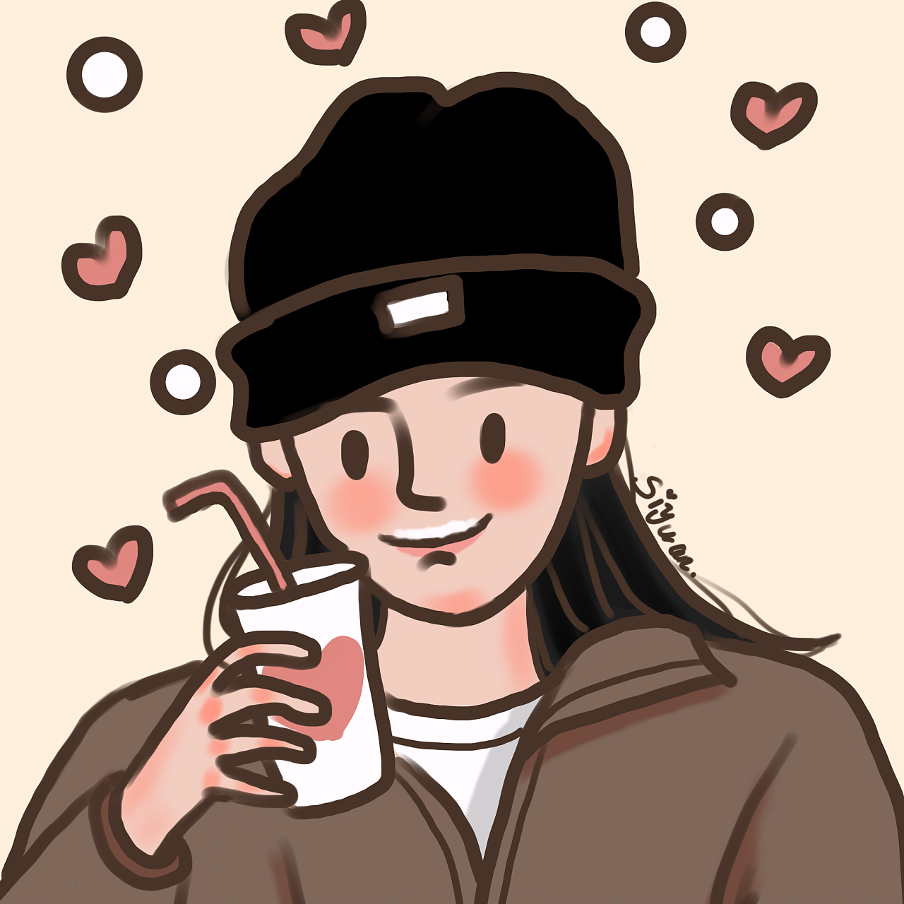 可可爱爱豆豆眼|插画|商业插画|熊奥莉 - 原创作品 - 站酷 (zcool)