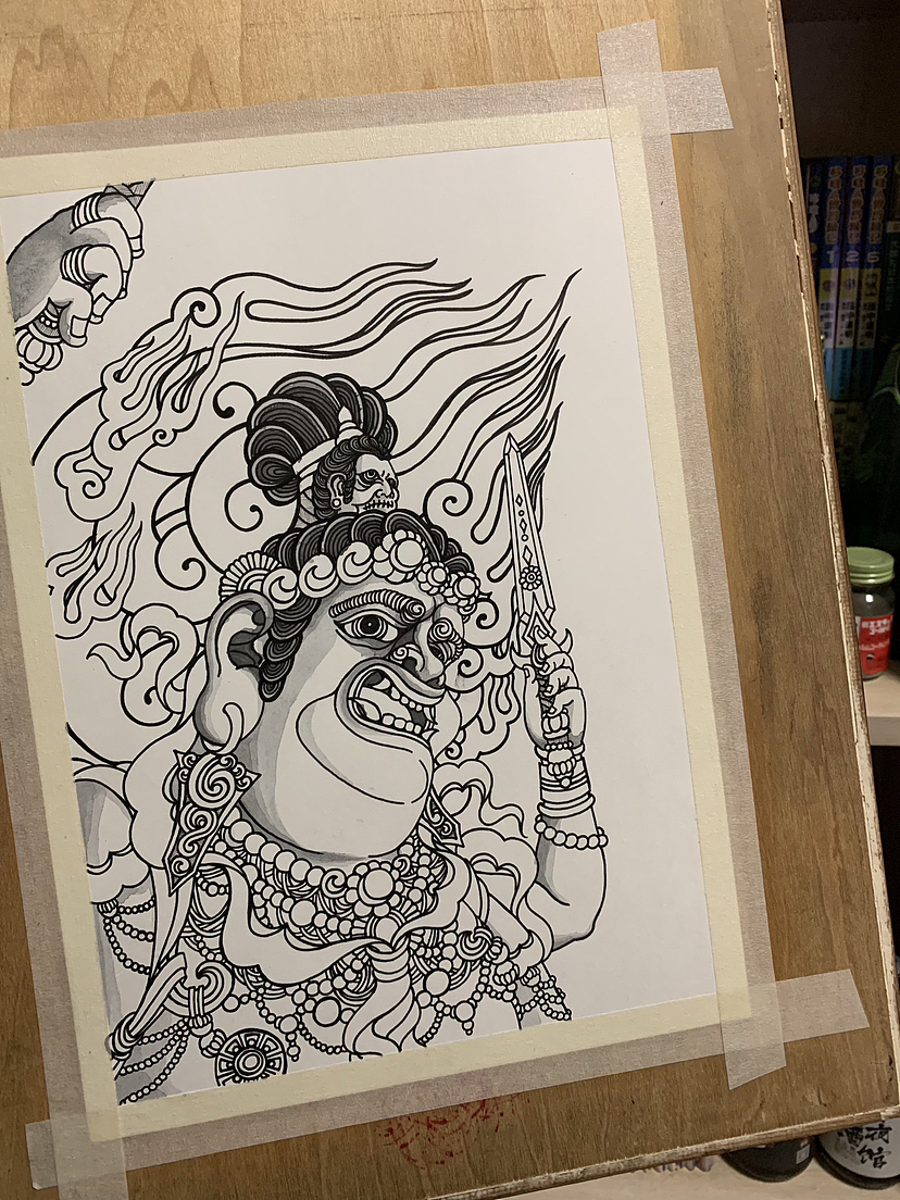 《铁佛》NO.1·室火猪（图ZMzMyODI5MDg0） - 商业插画 - 站酷设计师許小狂妄原创素材 - 站酷ZCOOL