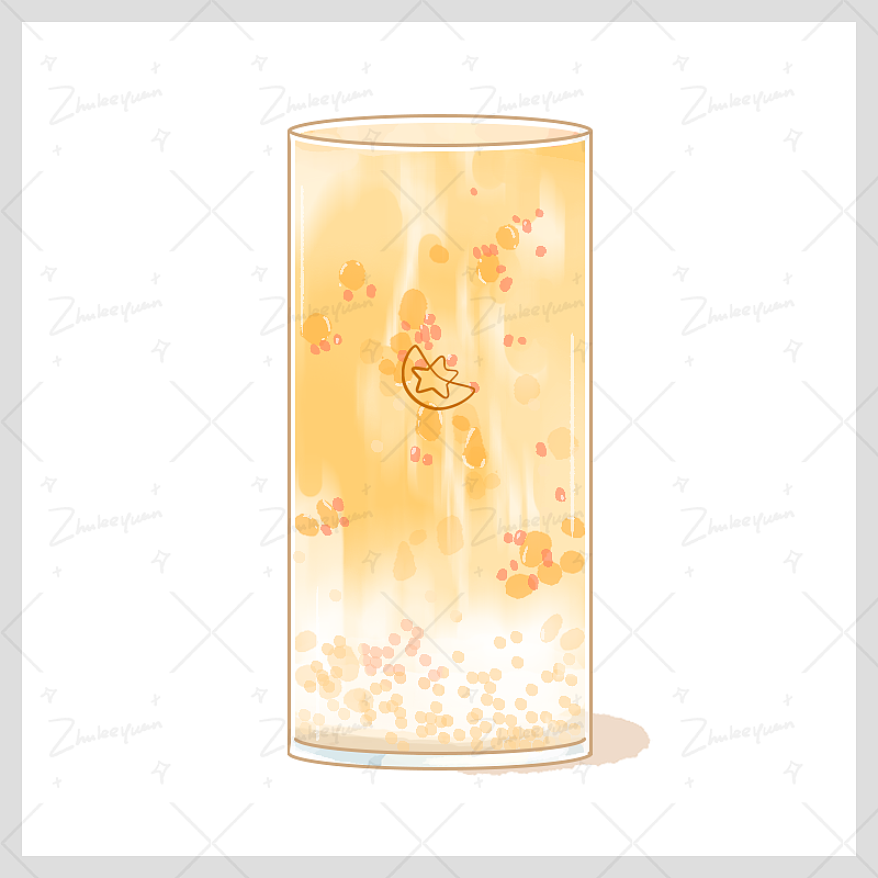 奶茶饮品插画案例分享（图ZMjg4MTgxNjA0） - 商业插画 - 站酷设计师ZHULEEYUAN原创素材 - 站酷ZCOOL