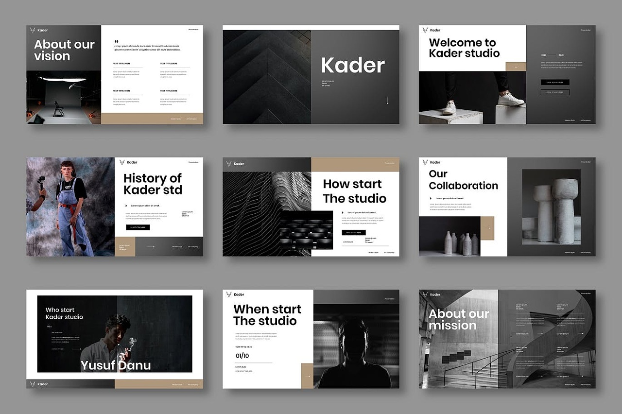 高级灰配色powerpoint设计|平面|ppt/keynote|roblestegan - 原创作品