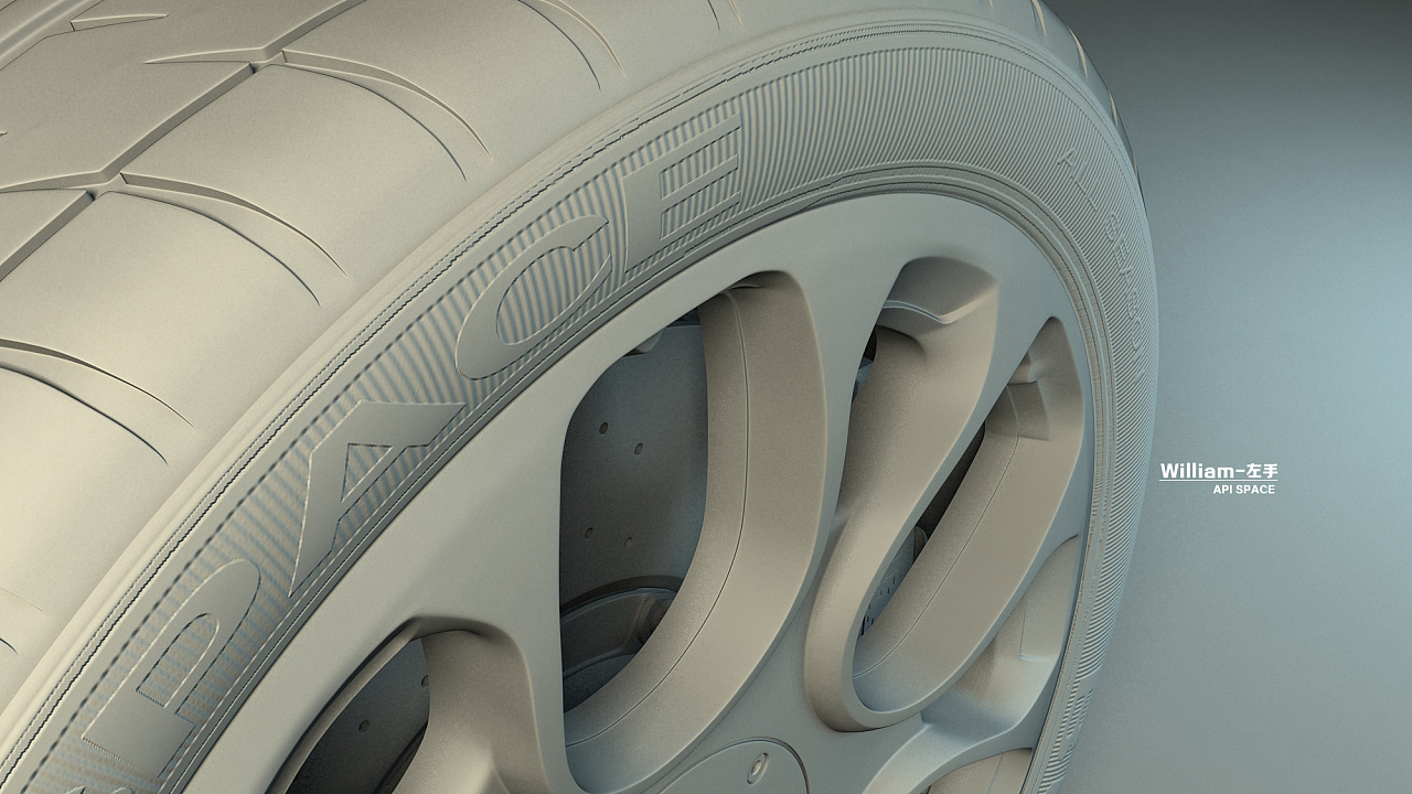 一个布加迪威航的轮胎